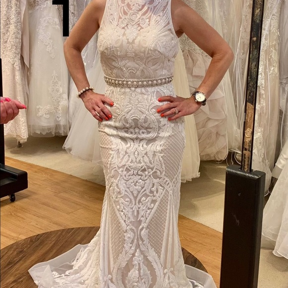 Gown with detachable skirt NEW NEVER WORN - Picture 2 of 4